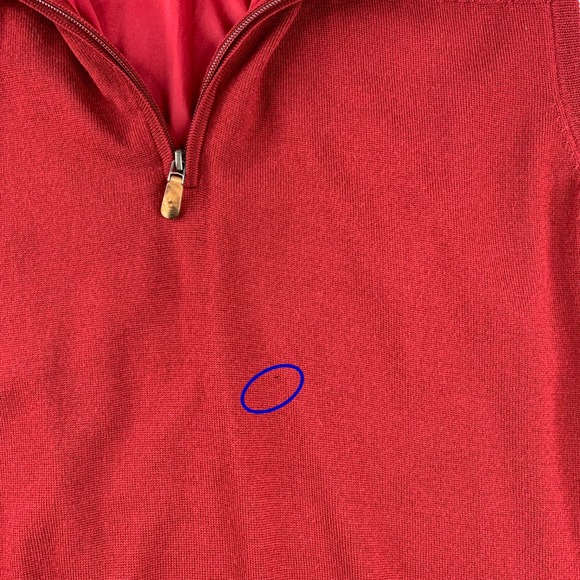 Bobby Jones Sweater Vest Mens XXL Red Quarter Zip Lined Cable Knit Golf Pullover - Picture 3 of 9